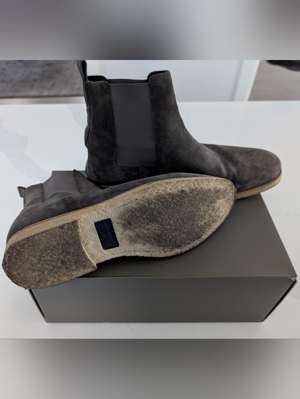 AllSaints Rhett Suede Boots - Picture 5 of 5